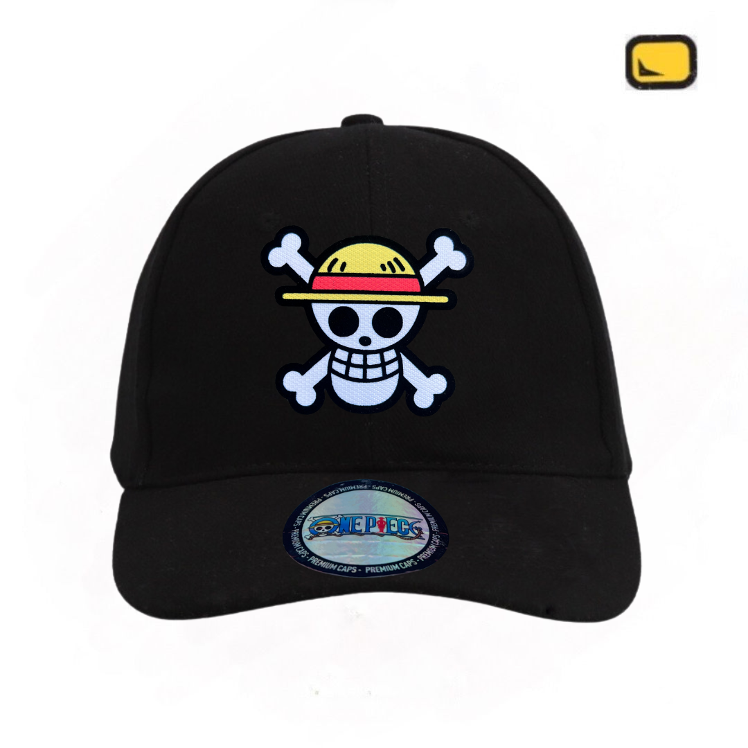 Gorra One Piece Bandera Monkey D. Luffy Negra