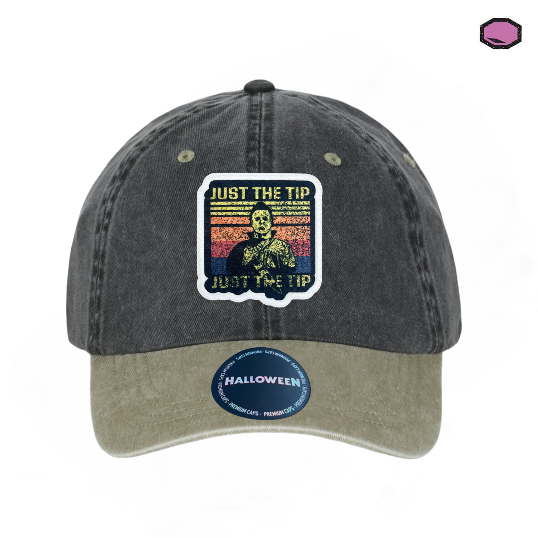 Gorra Halloween Michael Myers The Shape Gris/Beige Tipo Deslavada