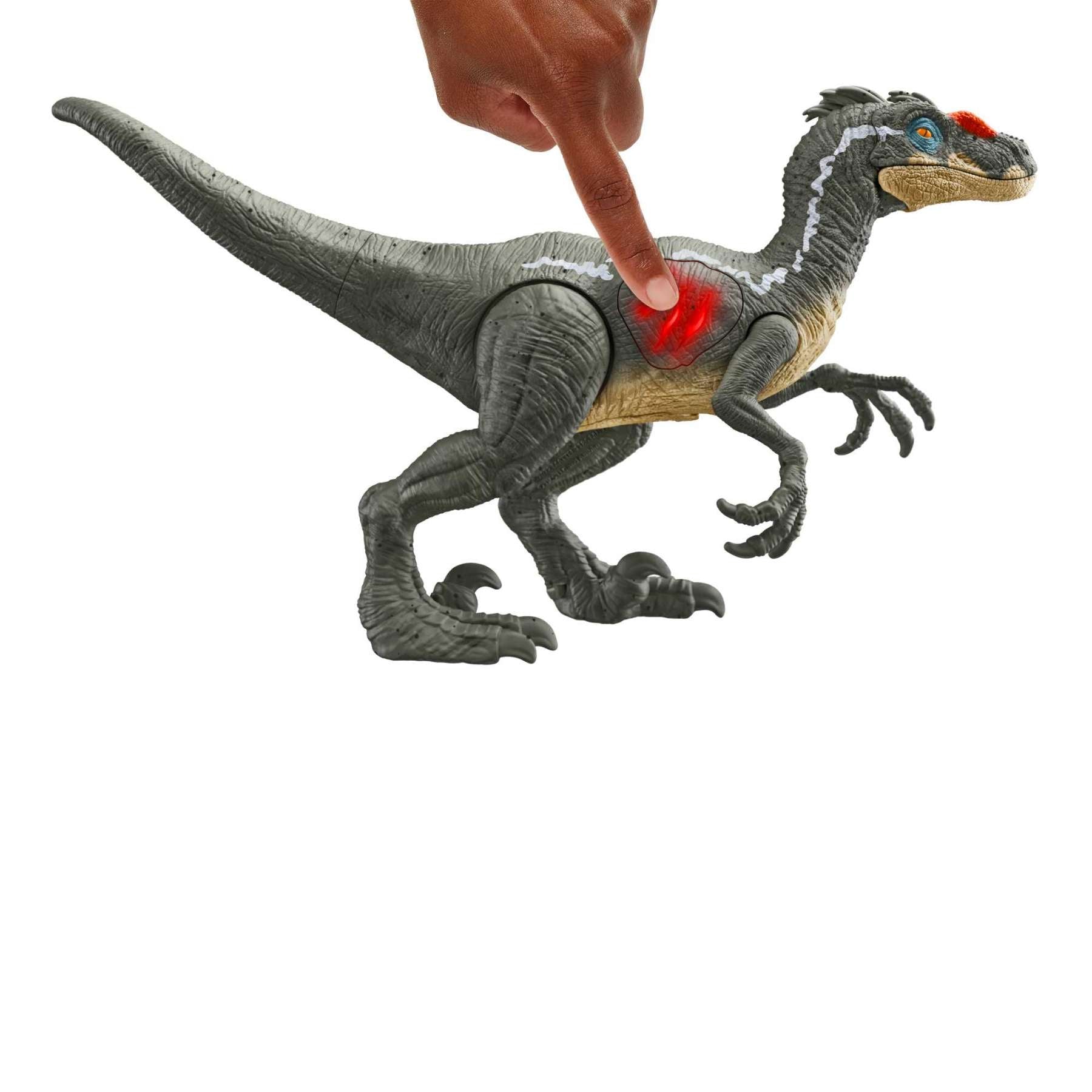 Figura Jurassic World Velociraptor Macho JP III con Sonido