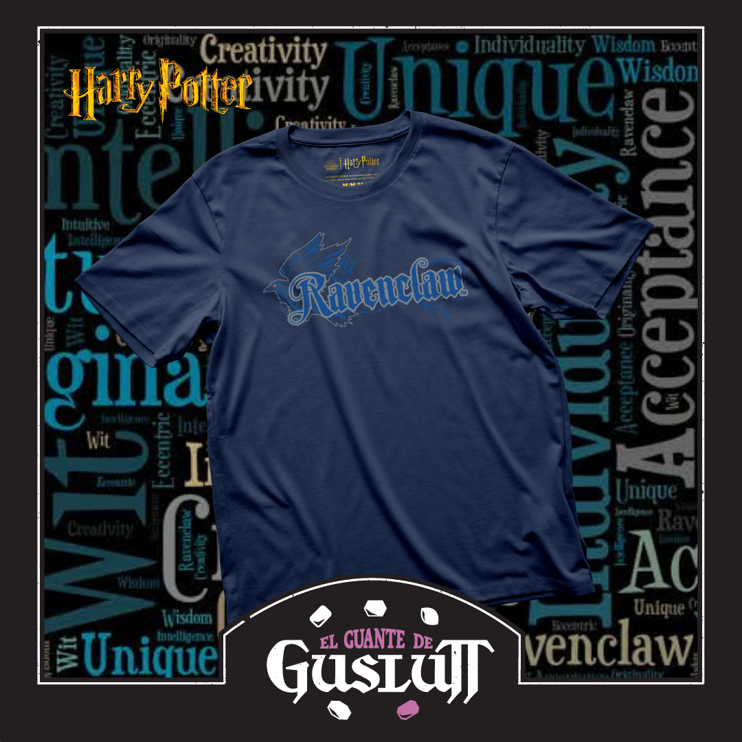 Playera Harry Potter Ravenclaw Azul Marino