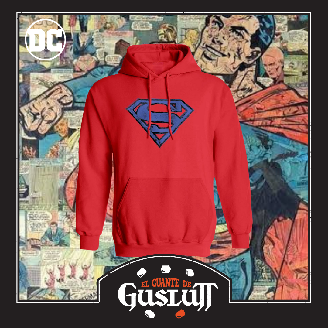 Hoodie DC Comics Logo Superman Roja
