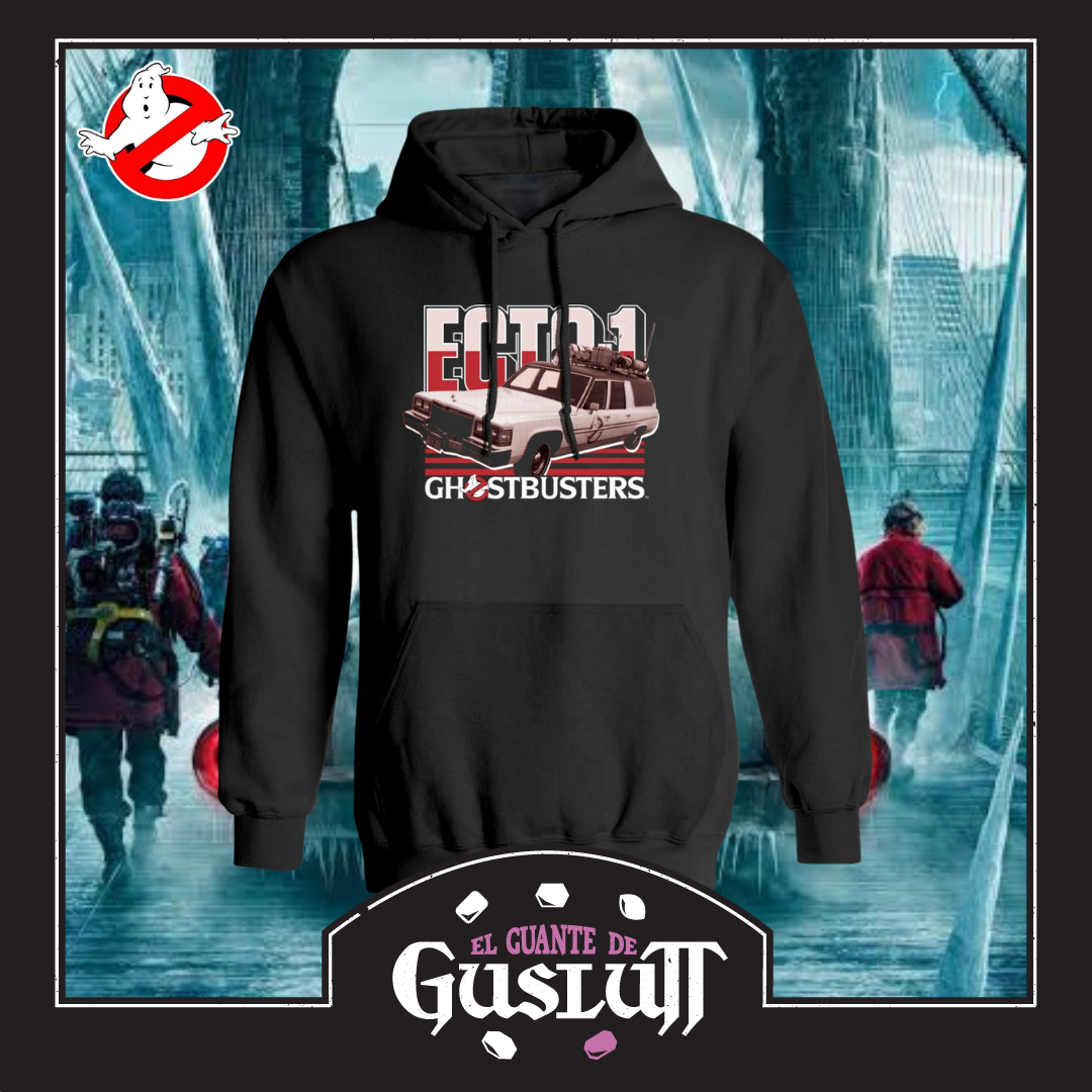 Hoodie Los Cazafantasmas Ecto 1 Negra