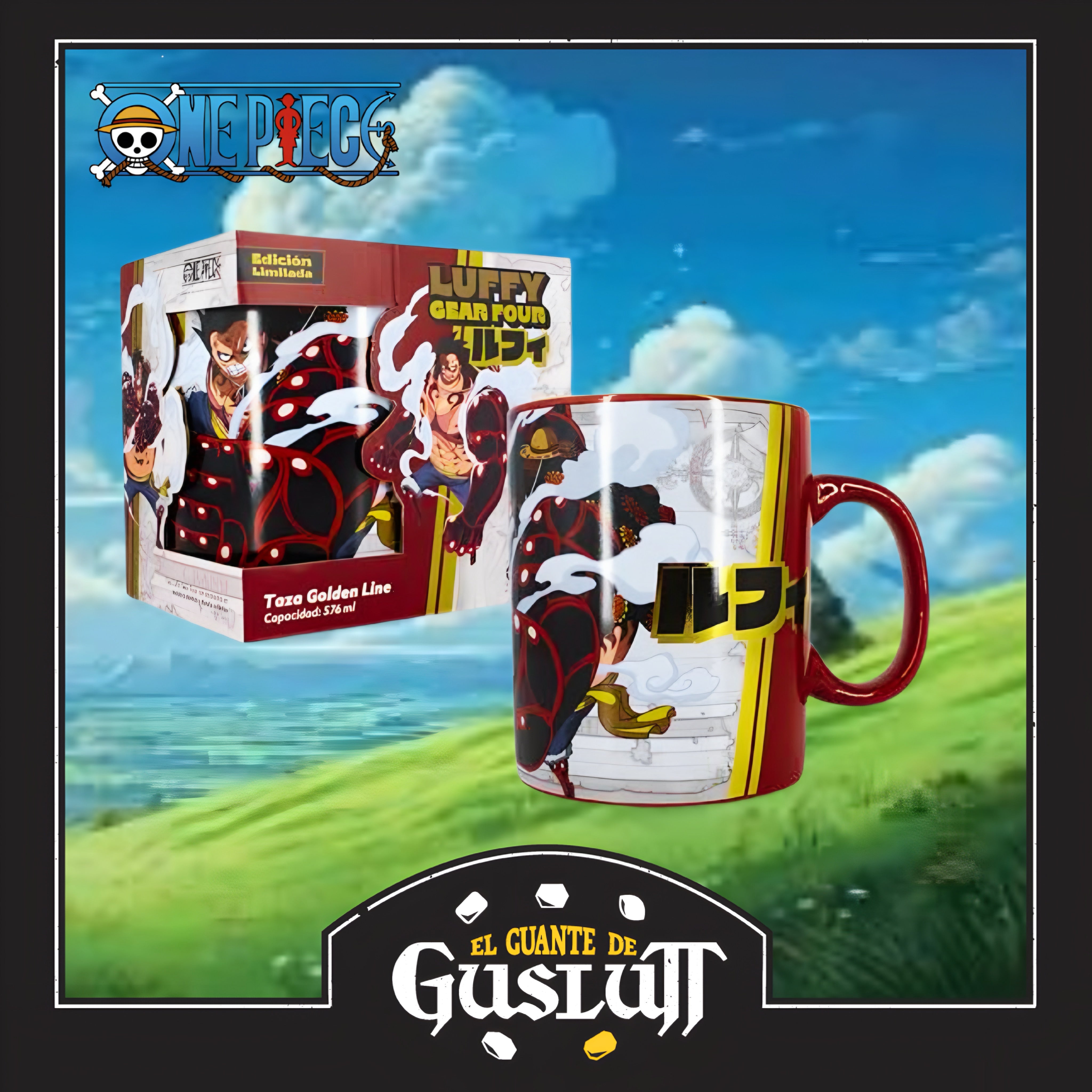 Taza Jumbo One Piece Edición Especial Luffy Gear 4
