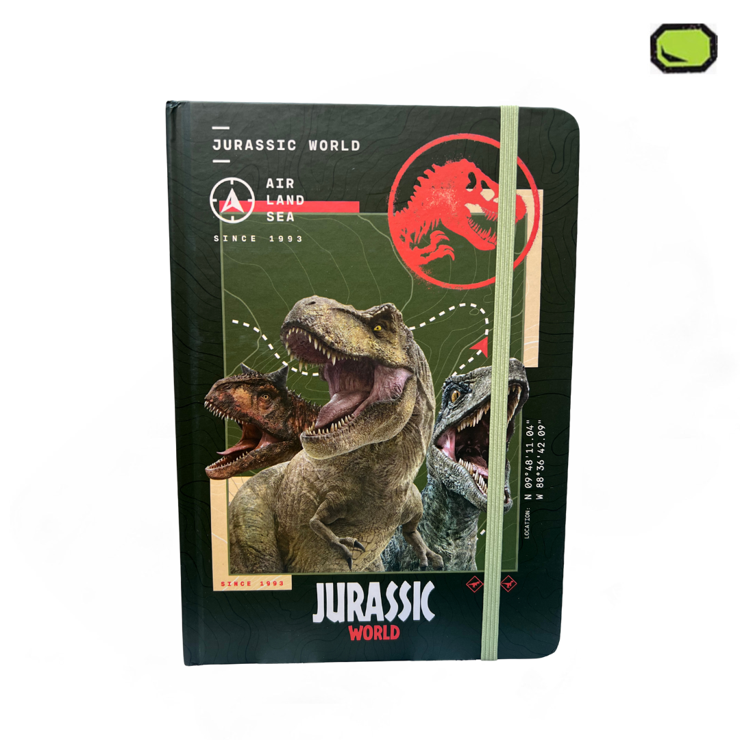 Libreta Jurassic World Pasta Dura de 80 Páginas Membretadas