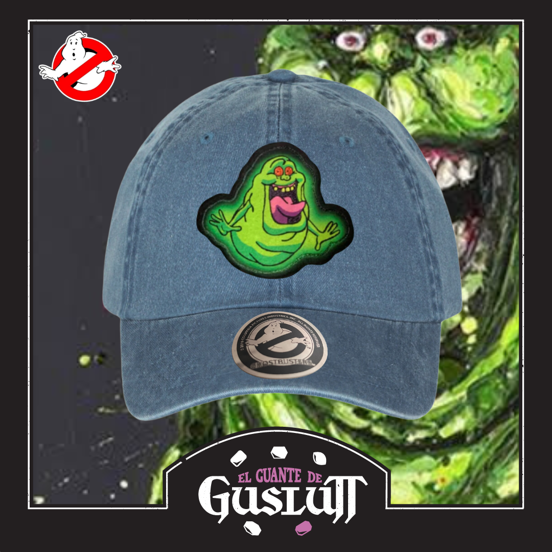 Gorra Los Cazafantasmas Slimer Azul Tipo Deslavada