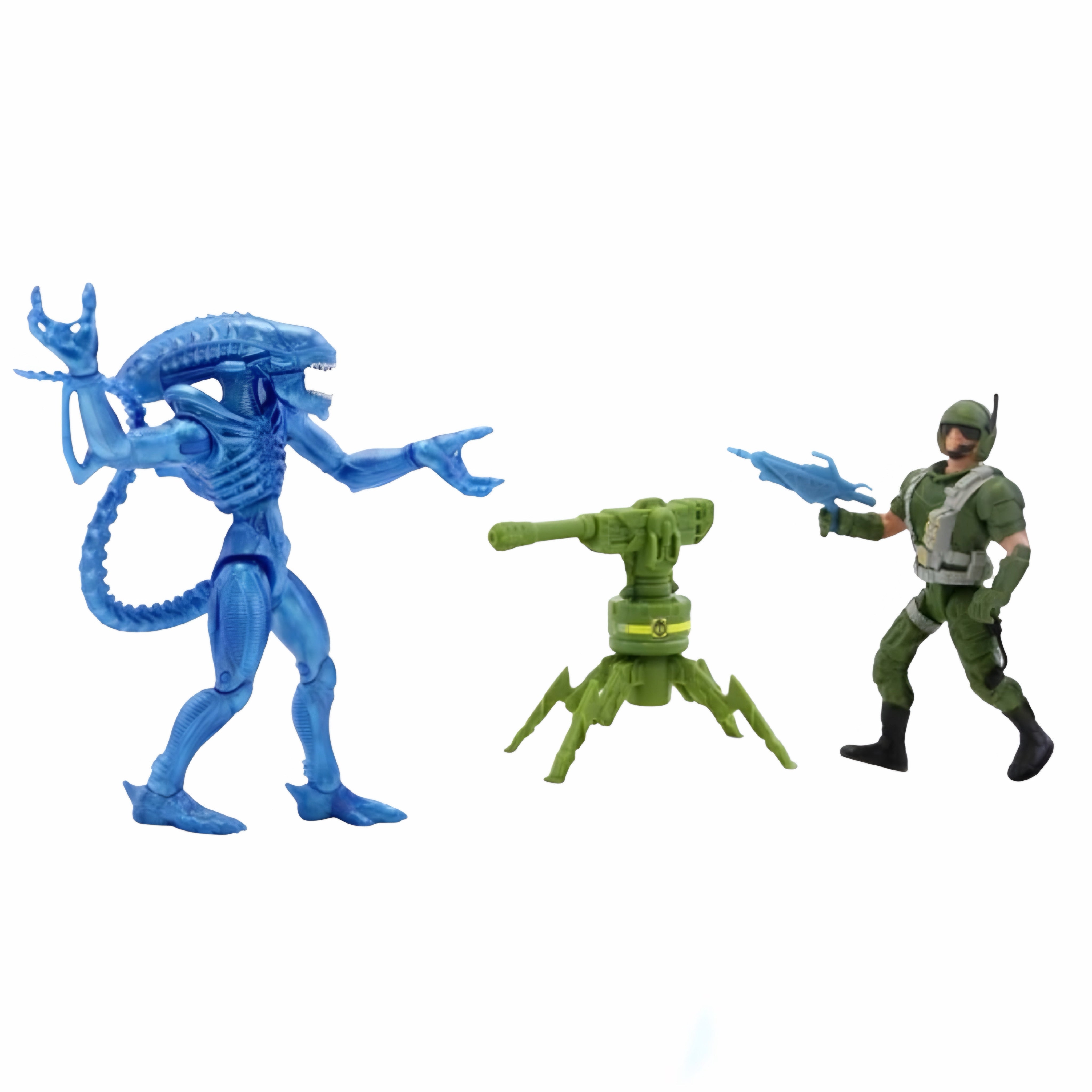 Set de Figuras Aliens Xenomorph Warrior vs Colonial Marine Exclusivo de Walmart