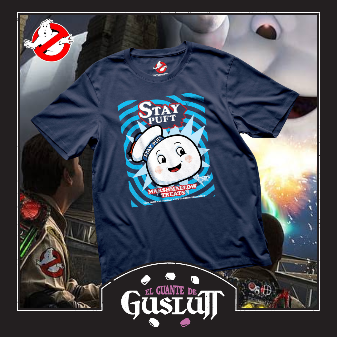 Playera Los Cazafantasmas Stay Puft Azul Marino