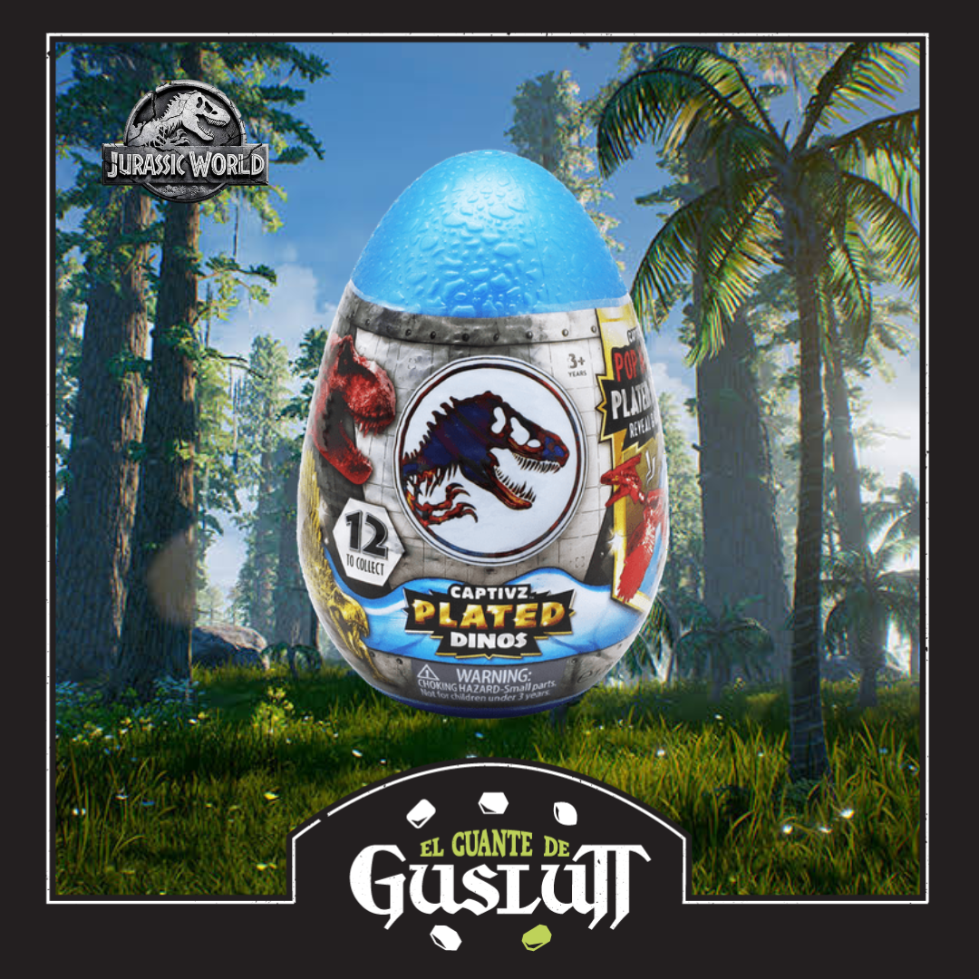Mini Figura Jurassic World Captivz Plated Dinos (Figura al azar)