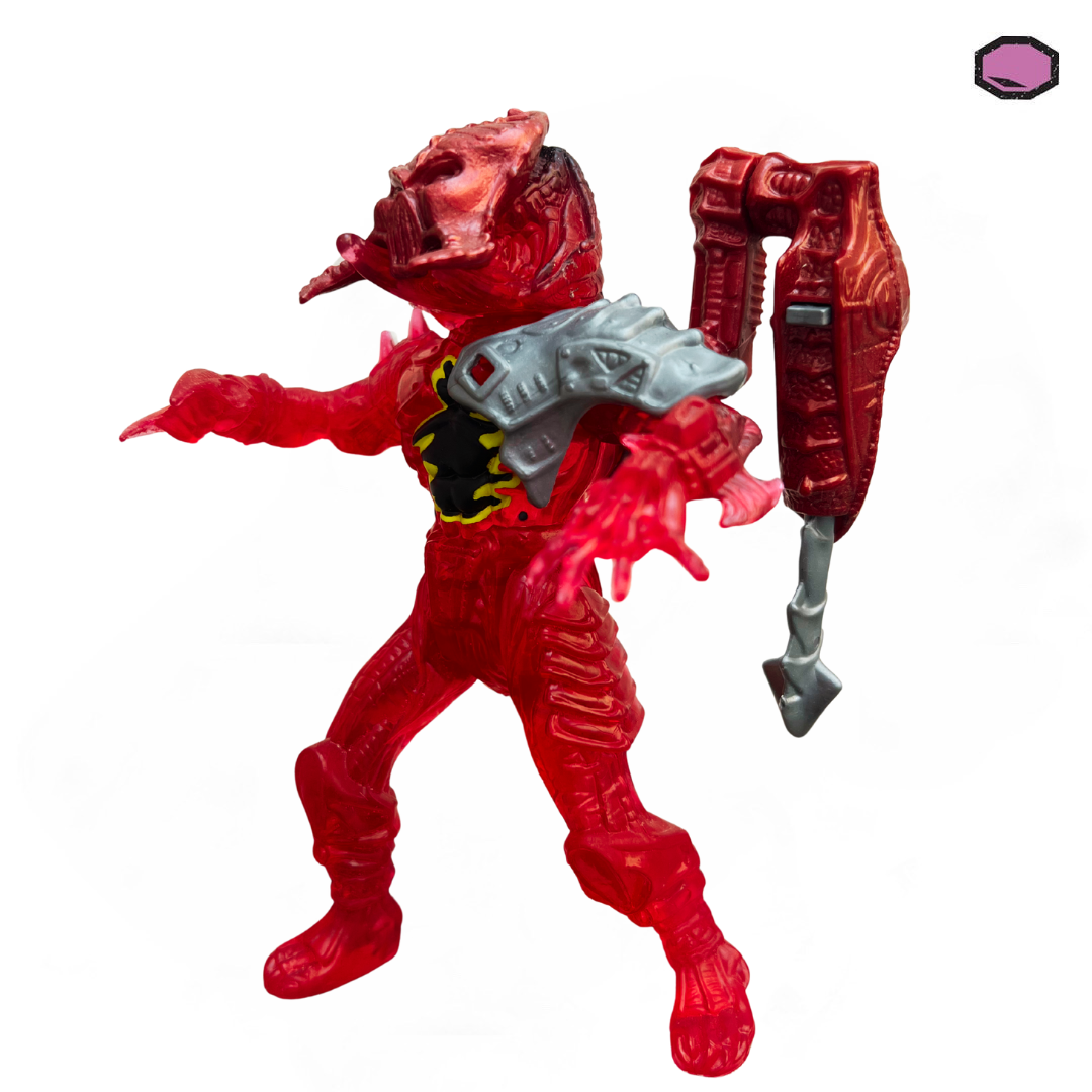 Figura Loose Retro Kenner Lava Planet Predator con acción de ataque