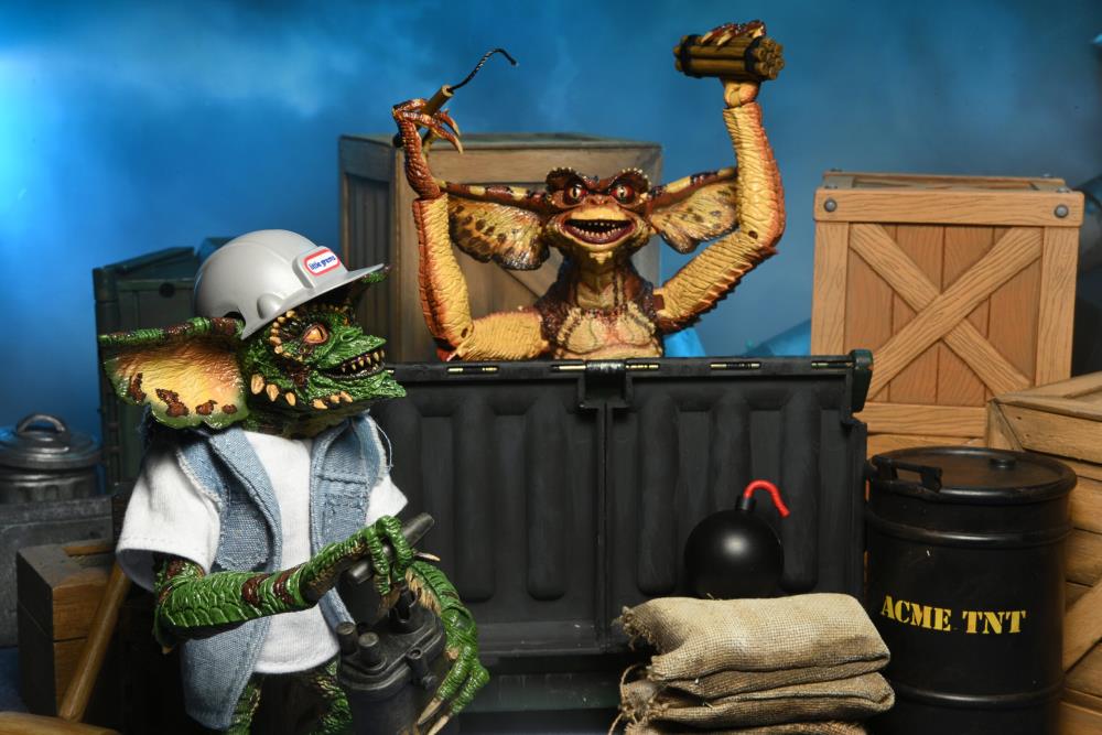 Set de Figuras NECA Gremlins 2: The New Batch Demolition Gremlins Versión Ultimate