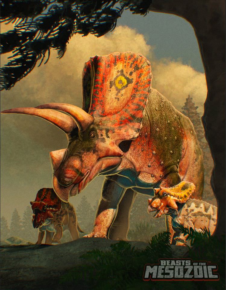 Figura Beasts of the Mesozoic Torosaurus Latus Versión Fans Choice Escala 1/18