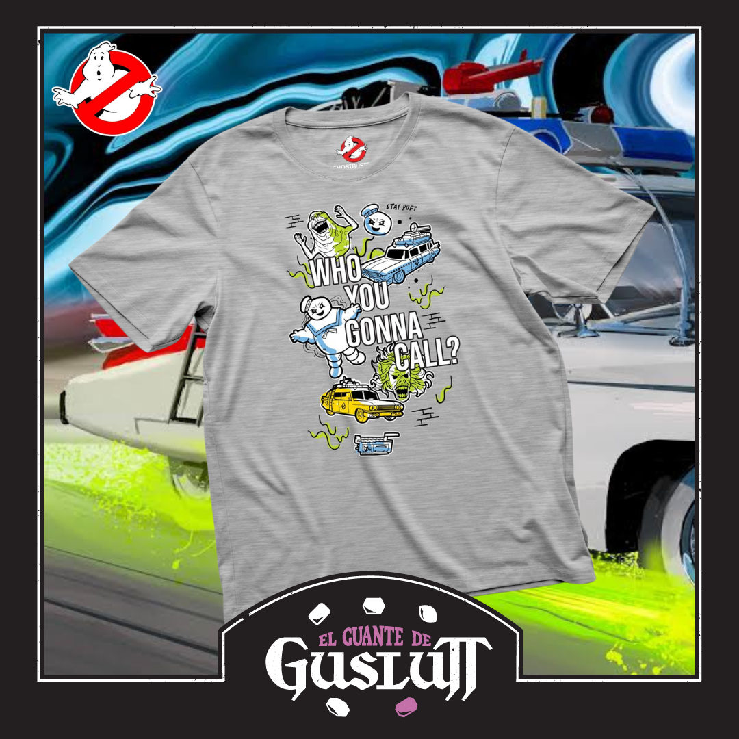Playera Ghostbusters “Who you gonna call? Ghostbusters!” Gris