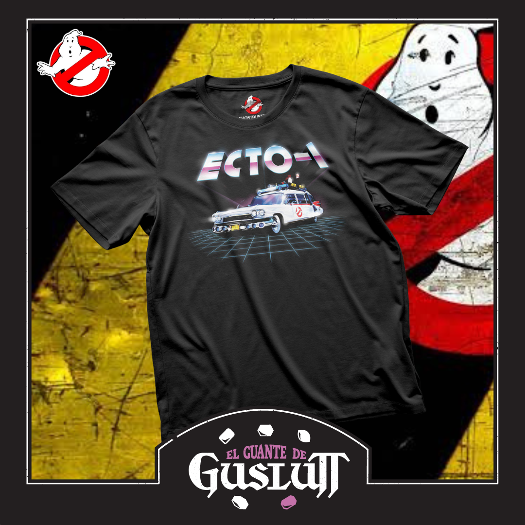 Playera Los Cazafantasmas Ecto-1 Negra