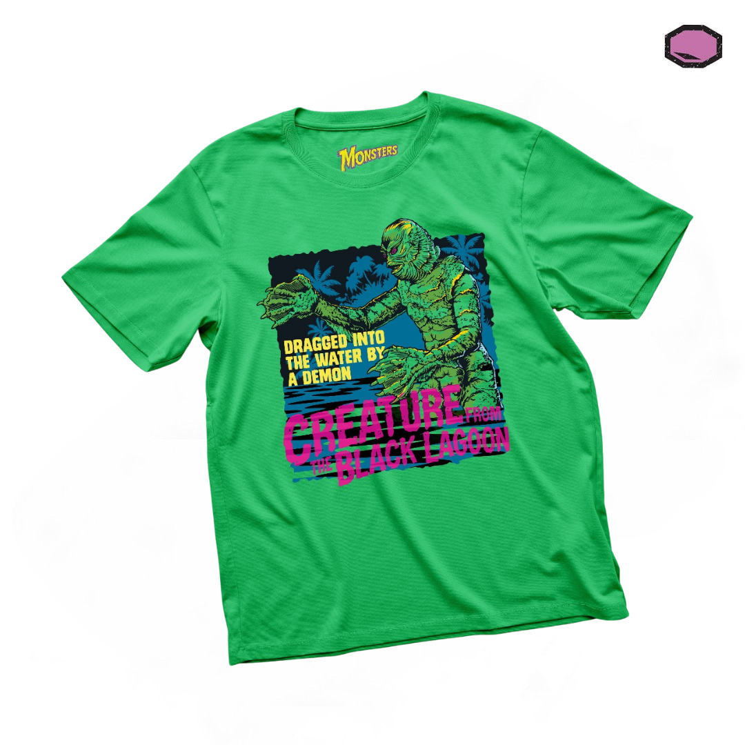 Playera Universal Monsters Creature from the Black Lagoon Verde