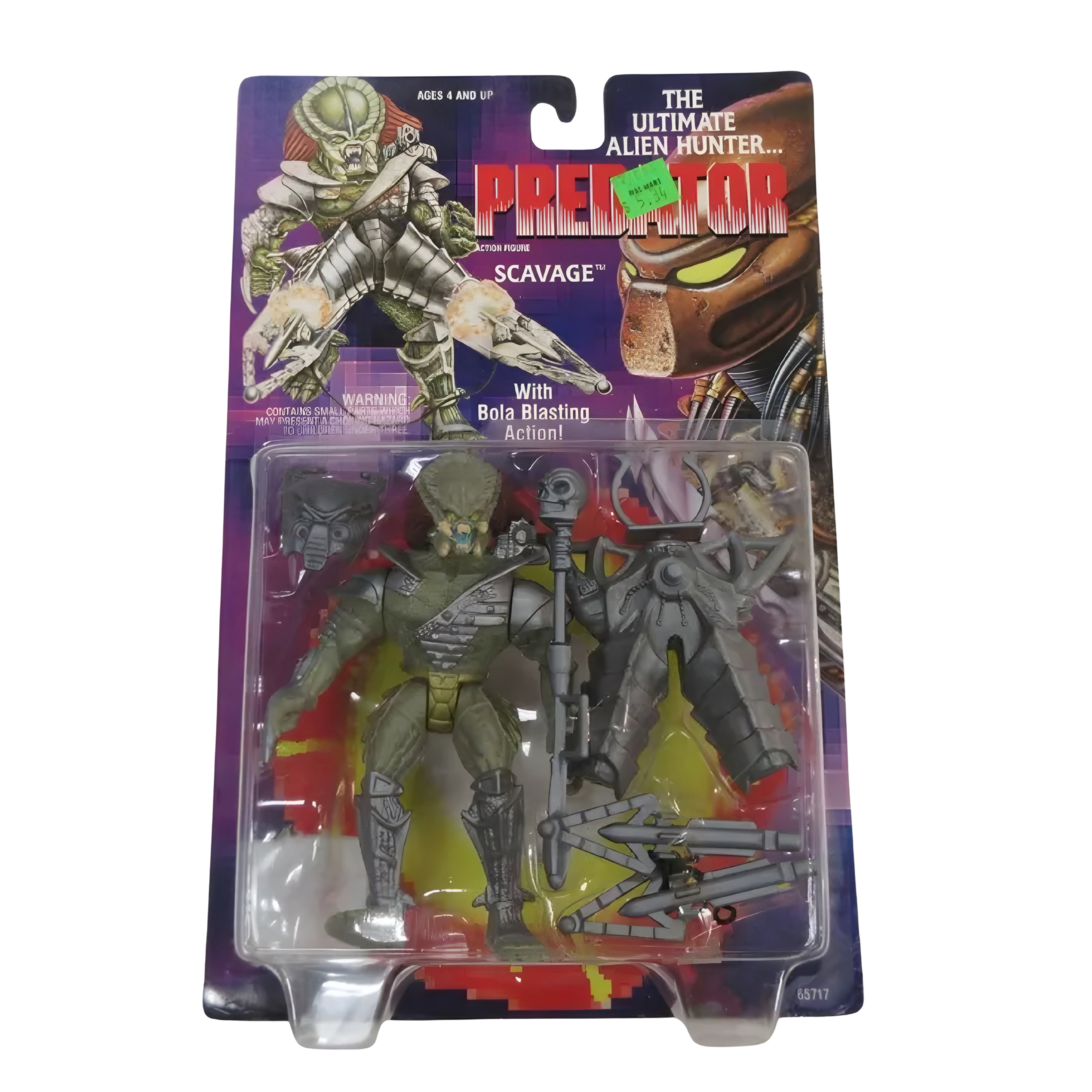 Figura Retro Kenner Scavage Predator con acción de ataque