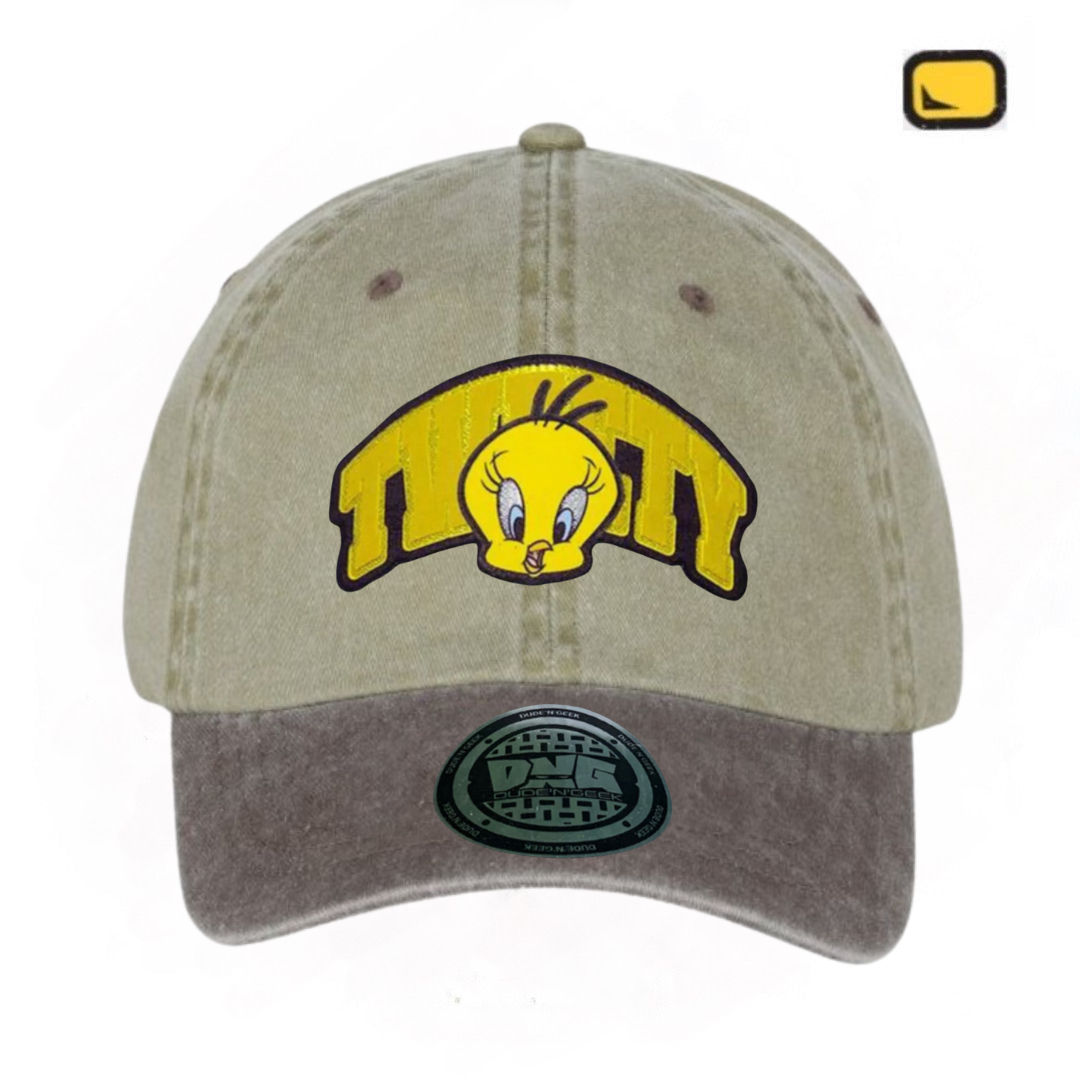 Gorra Looney Tunes “Tweety” Café-Beige Vintage