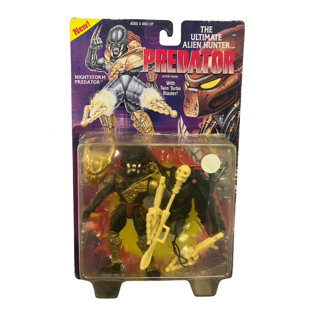 Figura Retro Kenner Nightstorm Predator con acción de ataque