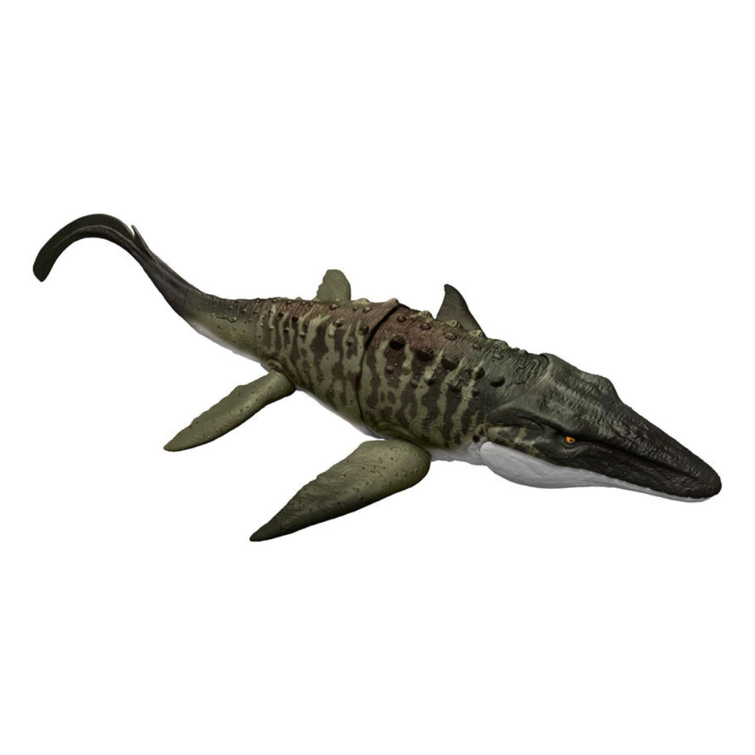 Figura Jurassic World Rebirth Mosasaurus con Acción de Batalla