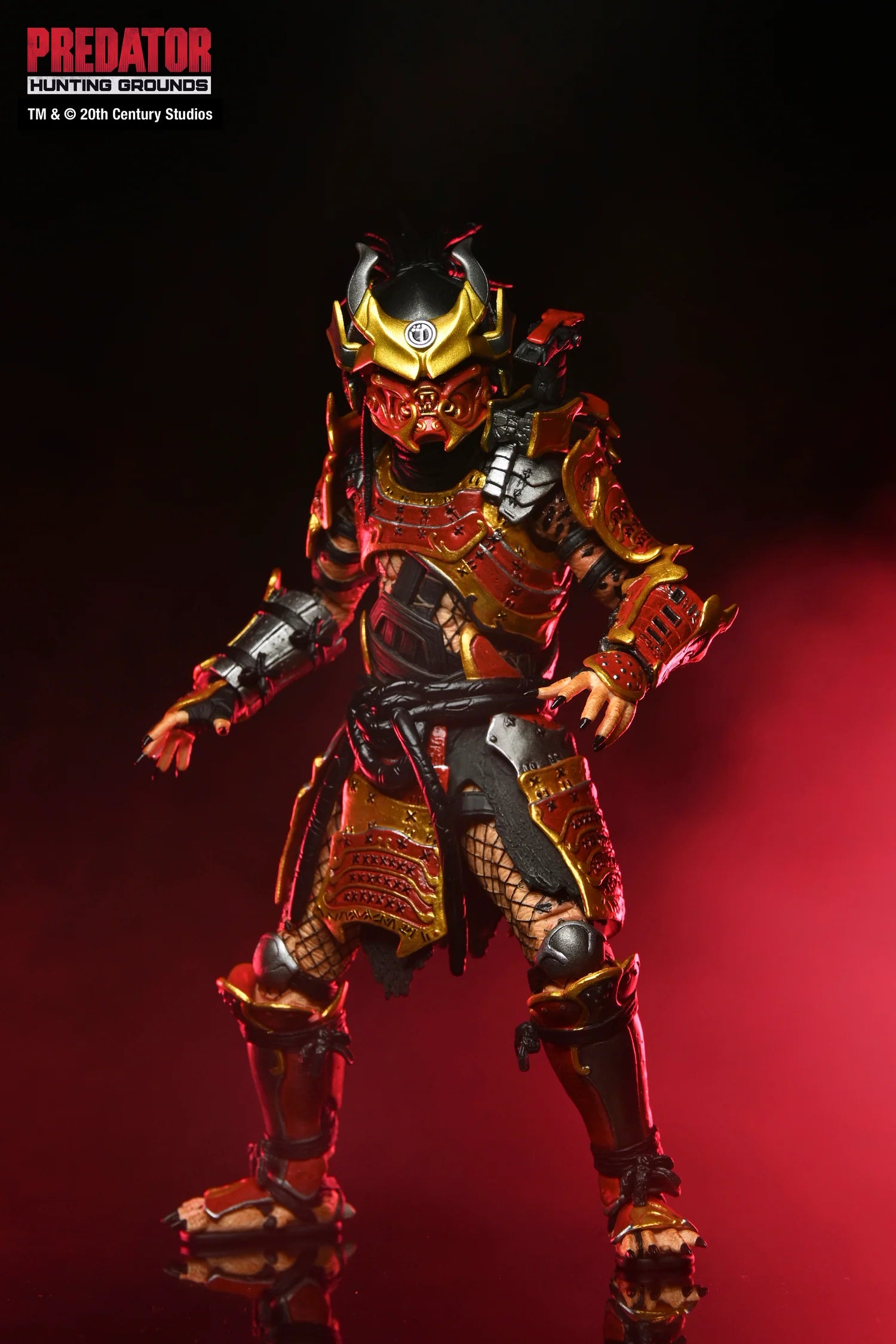 Figura NECA Predator Hunting Grounds Samurai Predator Versión Ultimate
