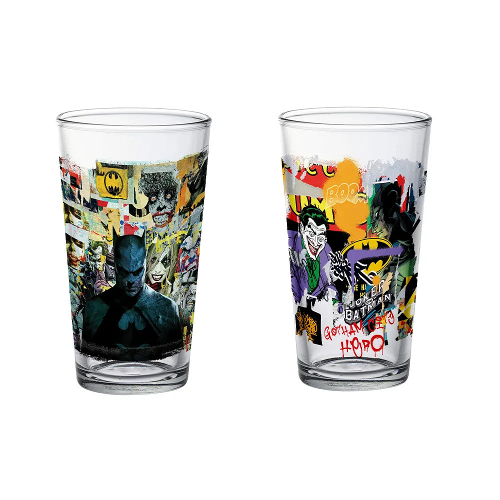 Set de Vasos DC Comics Batman vs The Joker & Harley Quinn Edición Especial