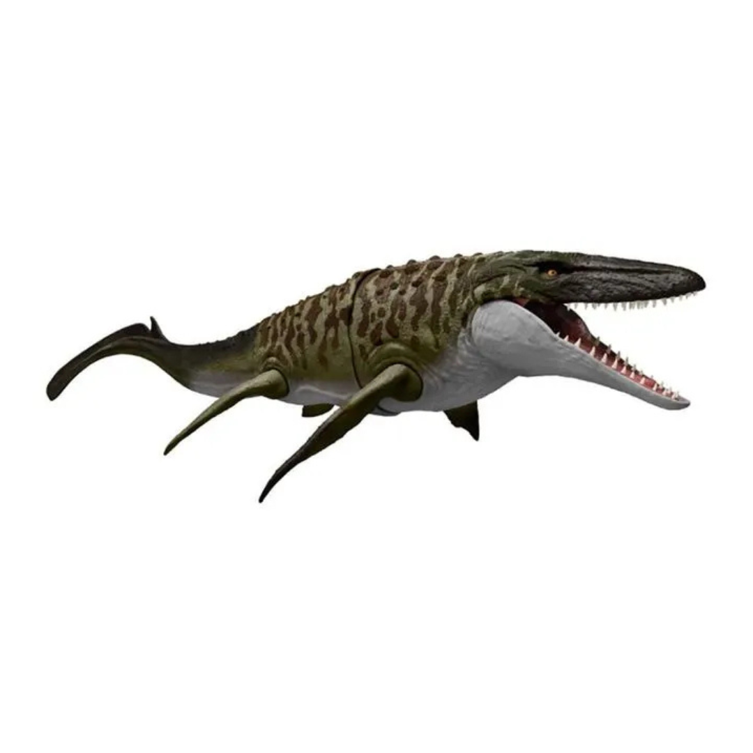 Figura Jurassic World Rebirth Mosasaurus con Acción de Batalla