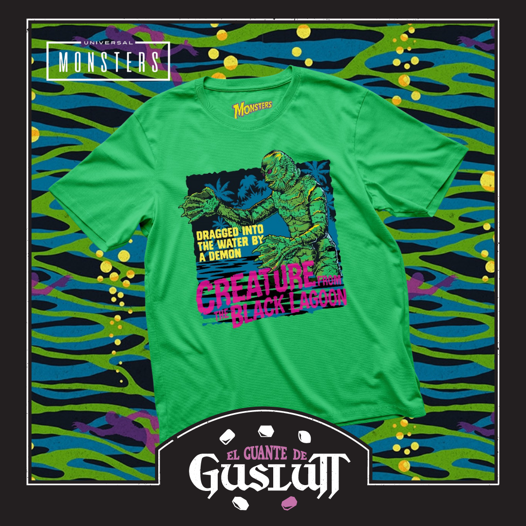 Playera Universal Monsters Creature from the Black Lagoon Verde