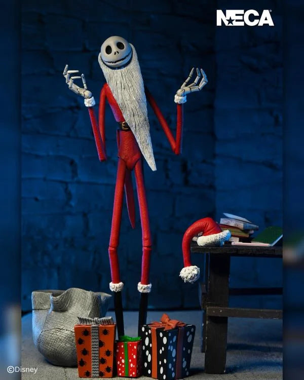 Figura NECA The Nightmare Before Christmas Santa Jack Versión Ultimate