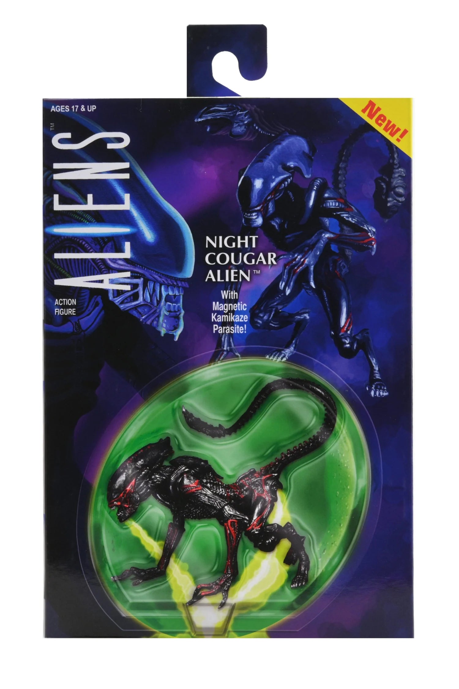 Figura NECA Tributo Kenner Night Cougar Alien Versión Ultimate