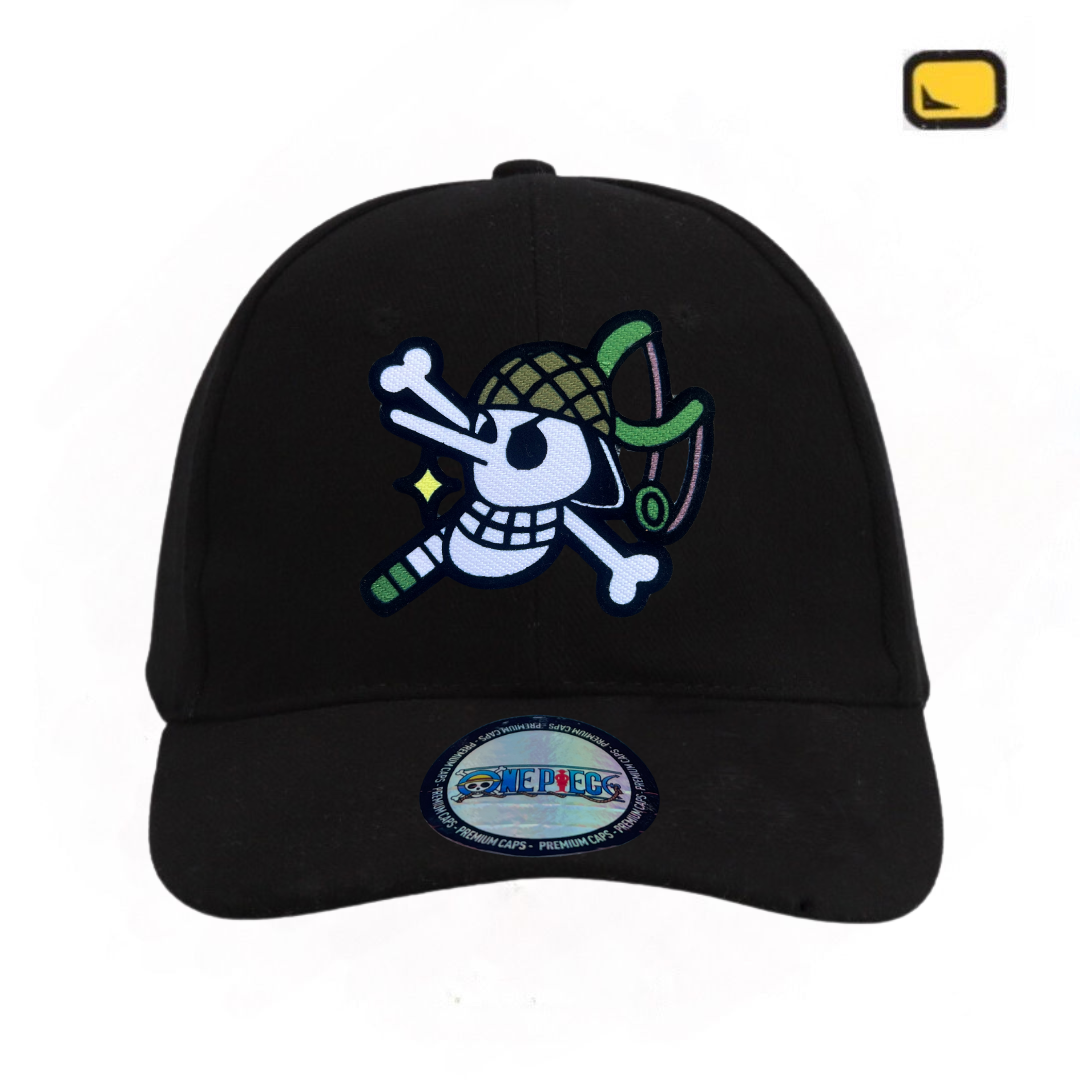 Gorra One Piece Bandera Usopp Negra