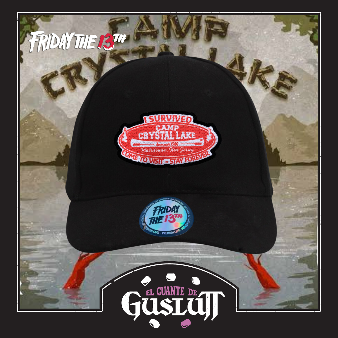 Gorra Friday the 13th Camp Crystal Lake Negra