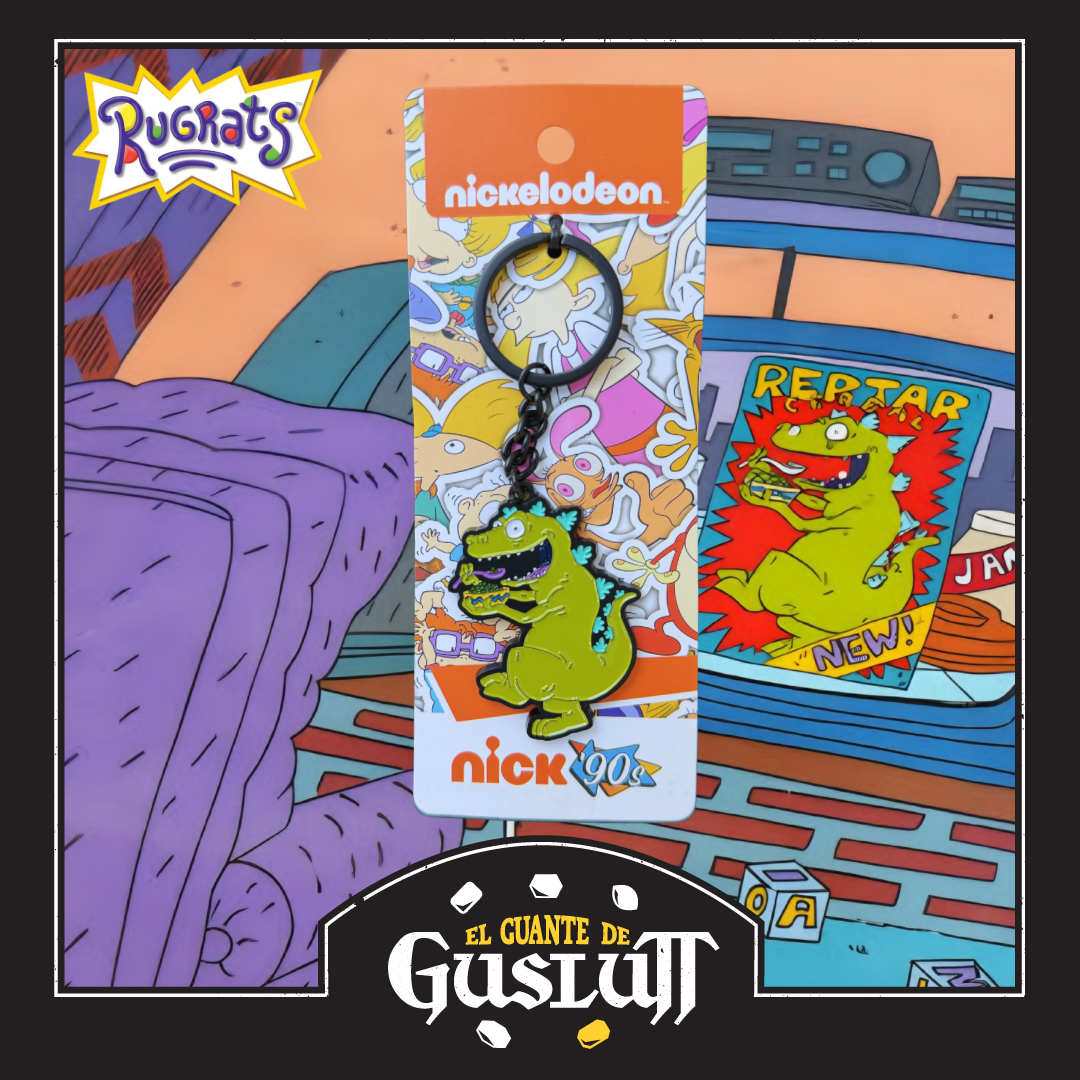 Llavero Nickelodeon Cereal Reptar Metálico Edición Limitada