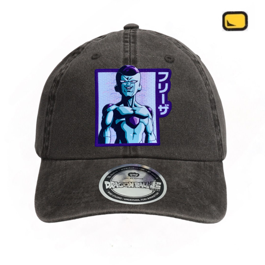 Gorra Dragon Ball Z Freezer Gris Tipo Deslavada
