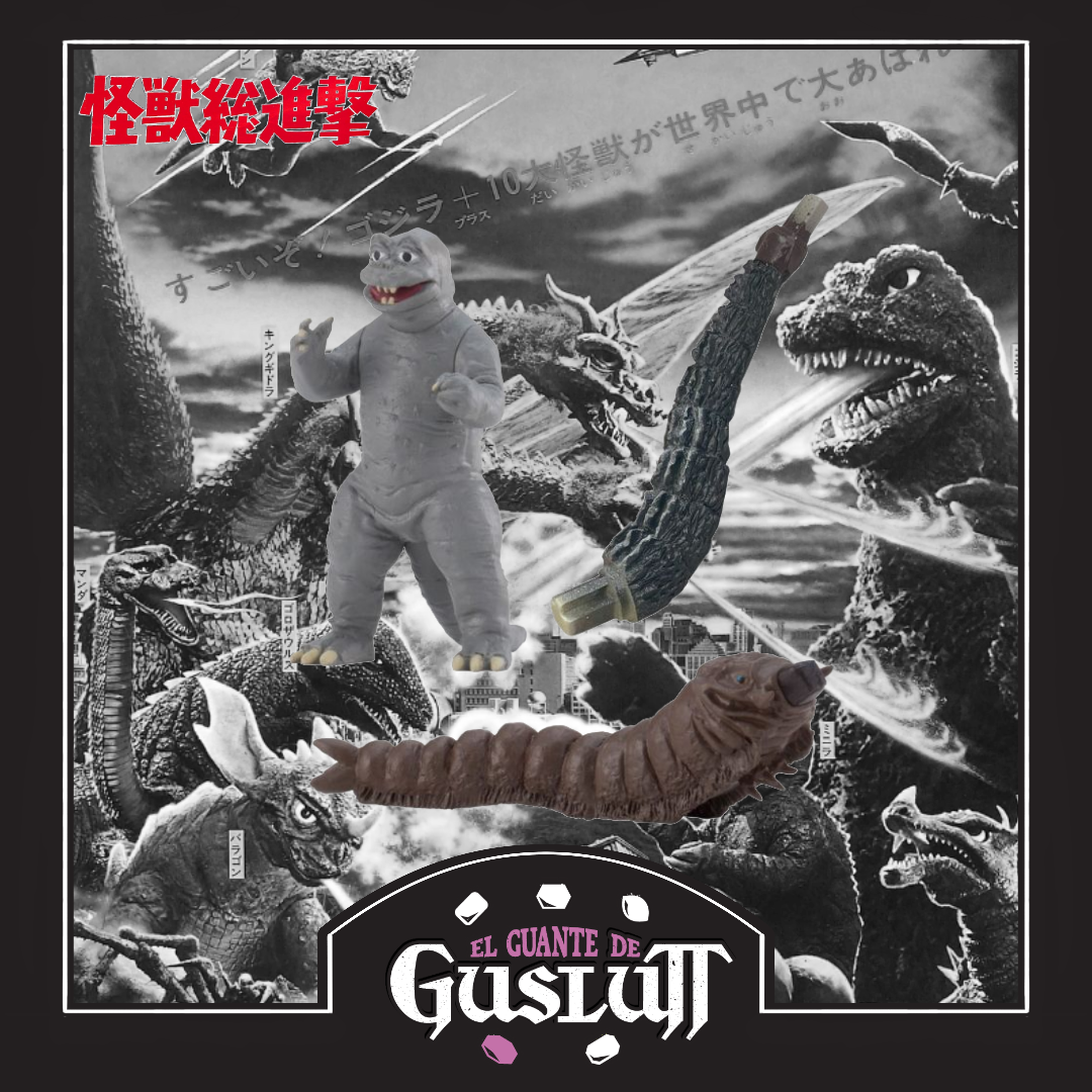 Figura Gashapon Godzilla vs Mothra Minilla & Mothra