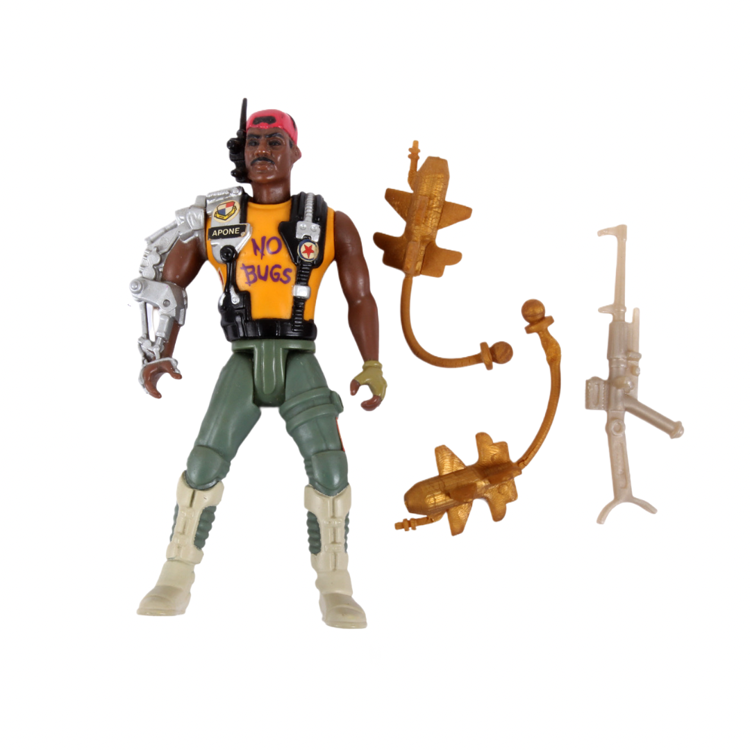 Figura Retro Kenner Aliens Space Marine Sgt. Apone con acción de ataque