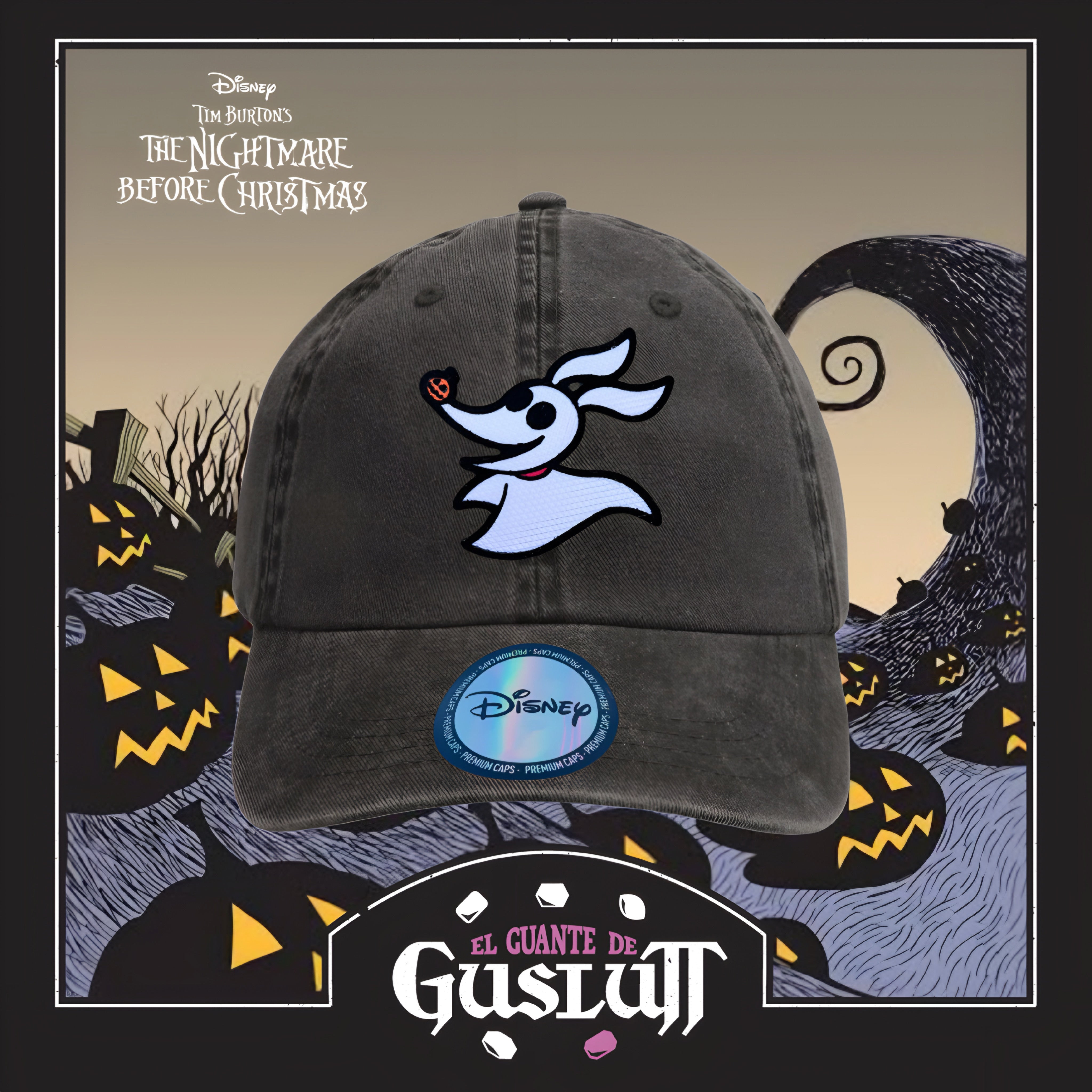 Gorra The Nightmare Before Christmas “Zero” Gris Vintage