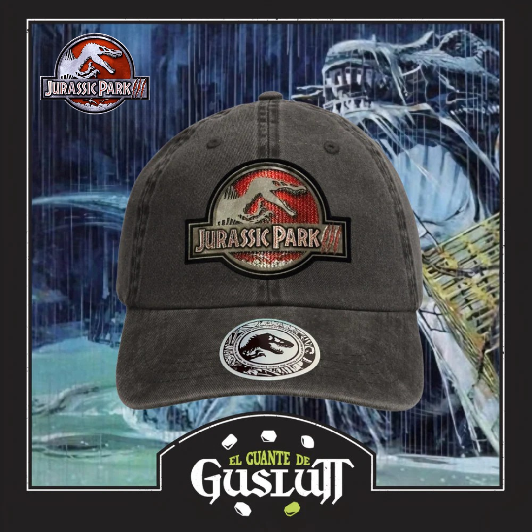 Gorra Jurassic Park III Logo Clásico Tipo Deslavada
