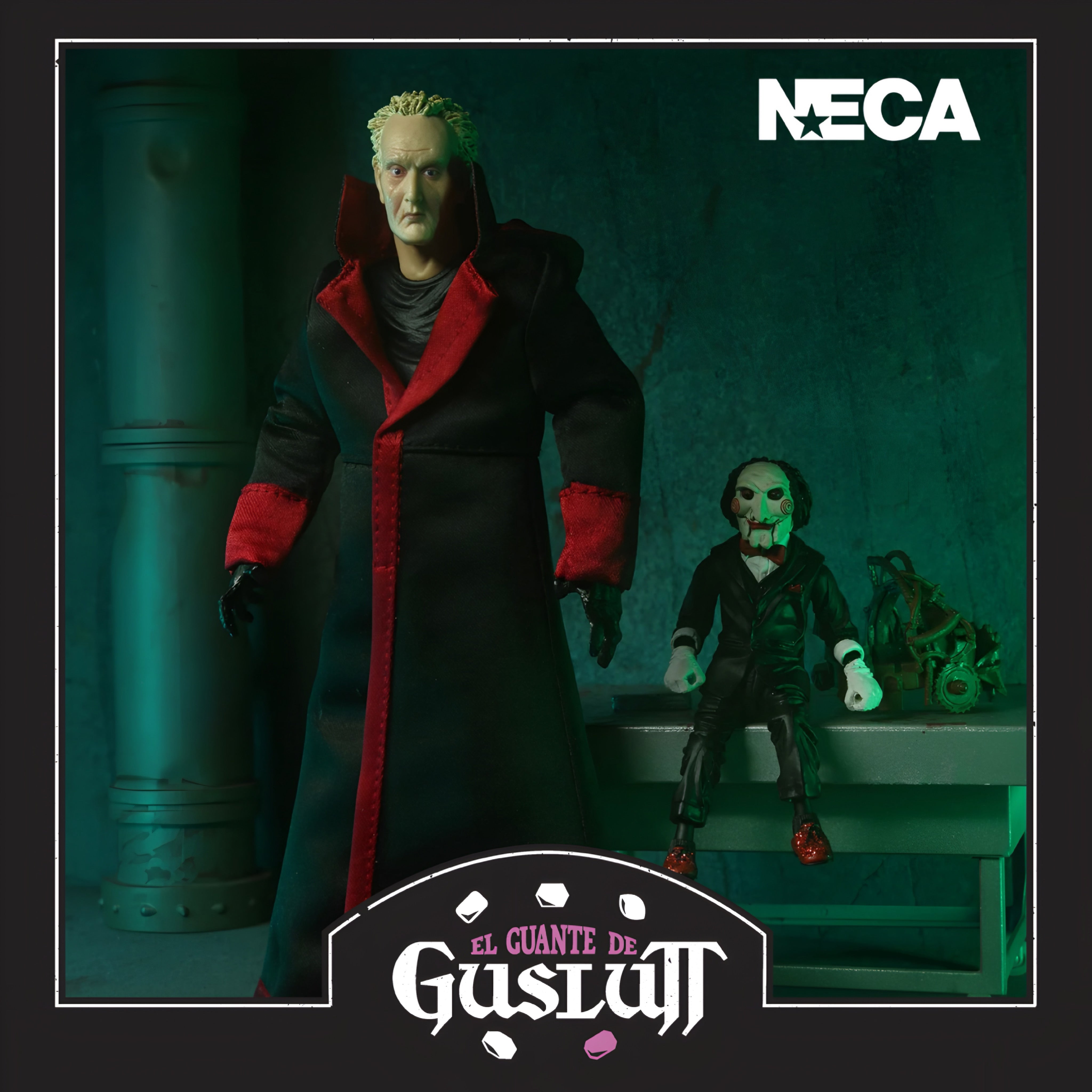 Figura NECA Saw Jigsaw Killer (Edición Bata Negra) Versión Ultimate