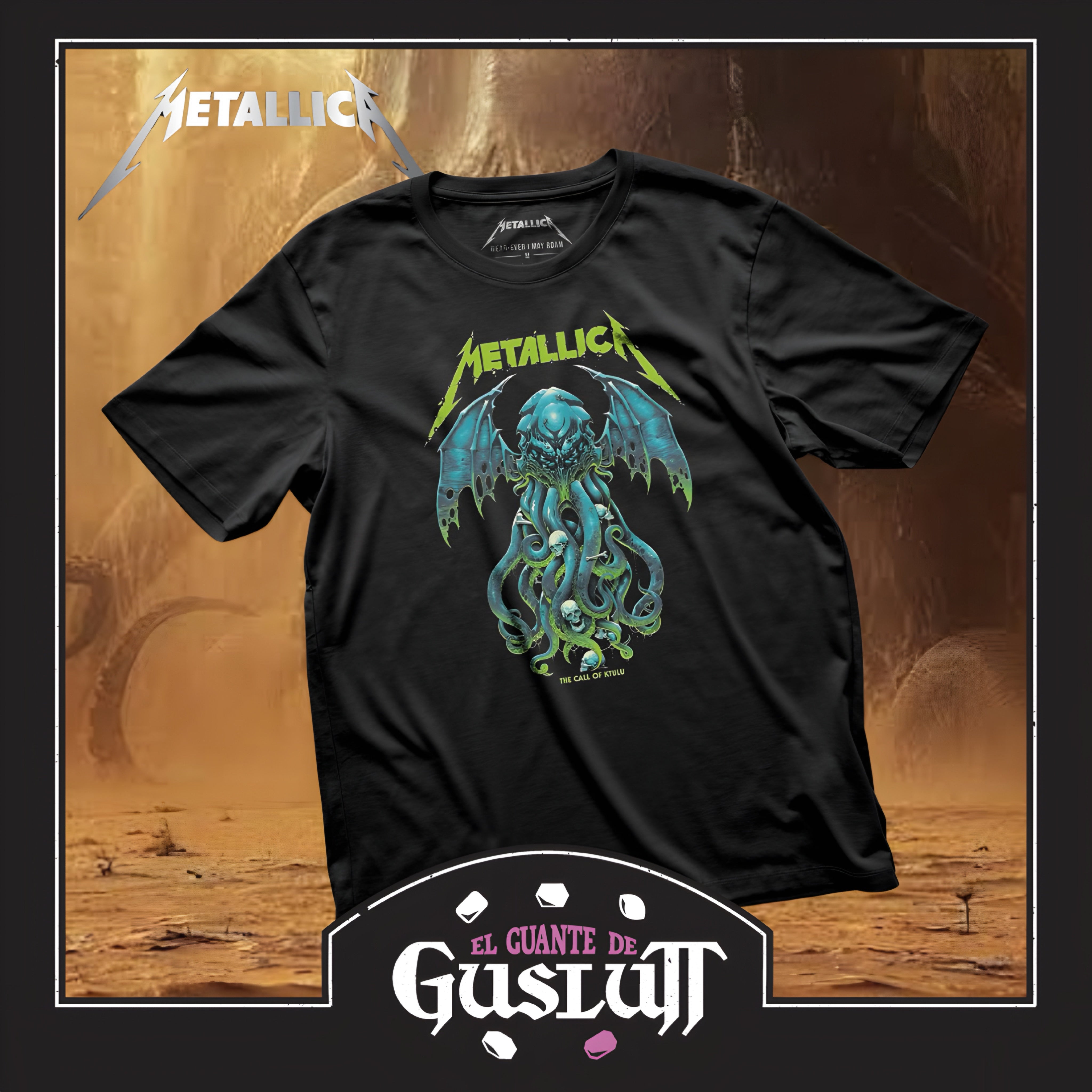 Playera Metallica “The Call of Ktulu” Negra