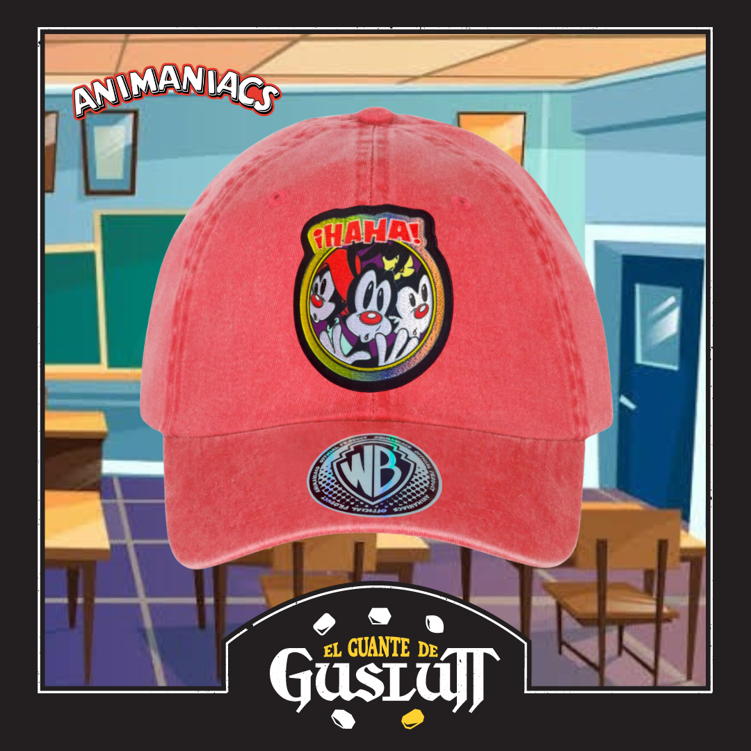 Gorra Animaniacs “Haha Team” Coral Vintage