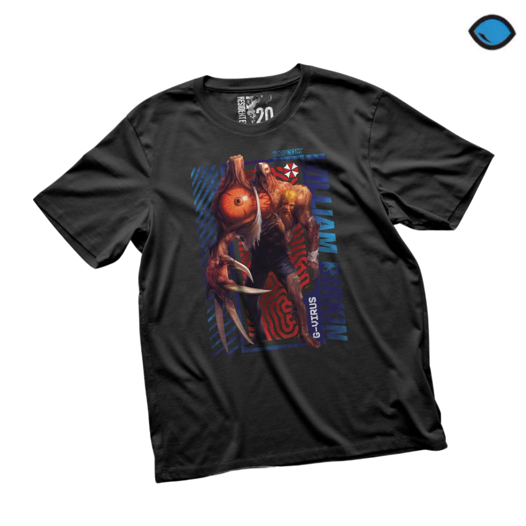 Playera Resident Evil 2 William Birkin G Negra