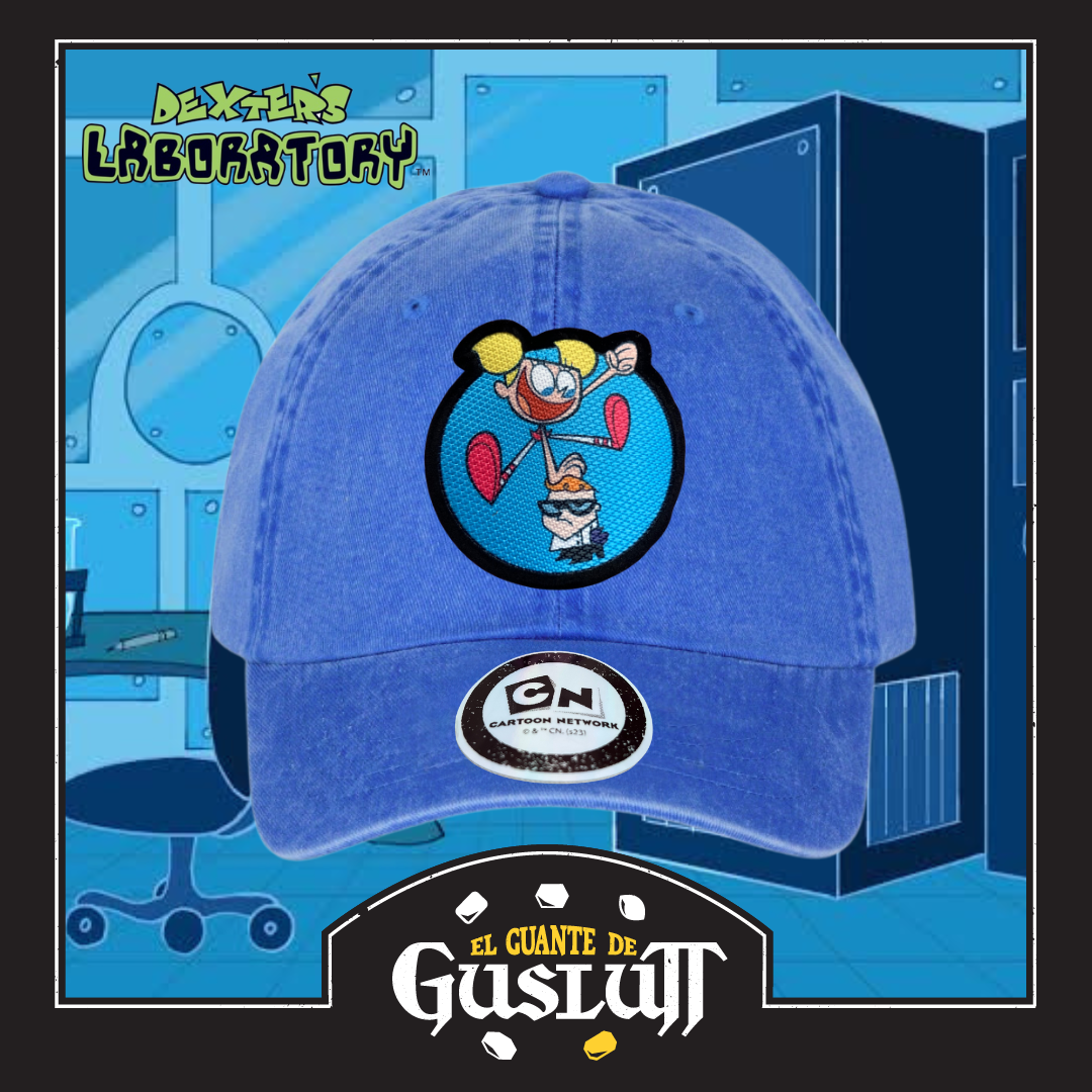 Gorra Cartoon Network Dexter’s Laboratory “Dexter & Dee-Dee” Azul Royal Vintage