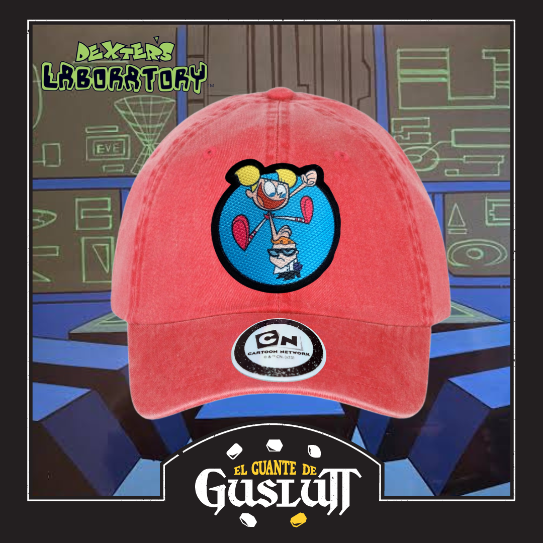 Gorra Cartoon Network Dexter’s Laboratory “Dexter & Dee-Dee” Coral Vintage