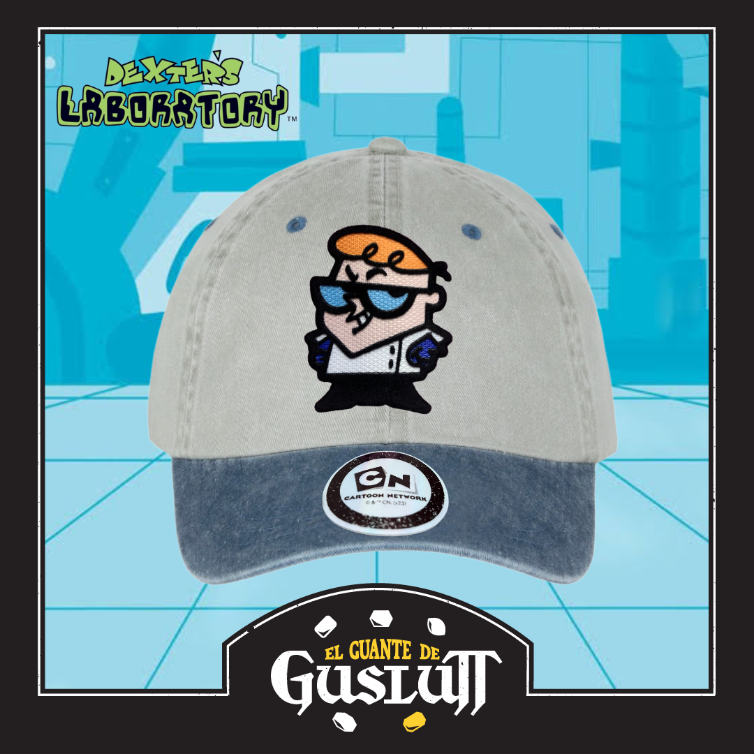 Gorra Cartoon Network Dexter’s Laboratory “Dexter” Beige-Azul Vintage