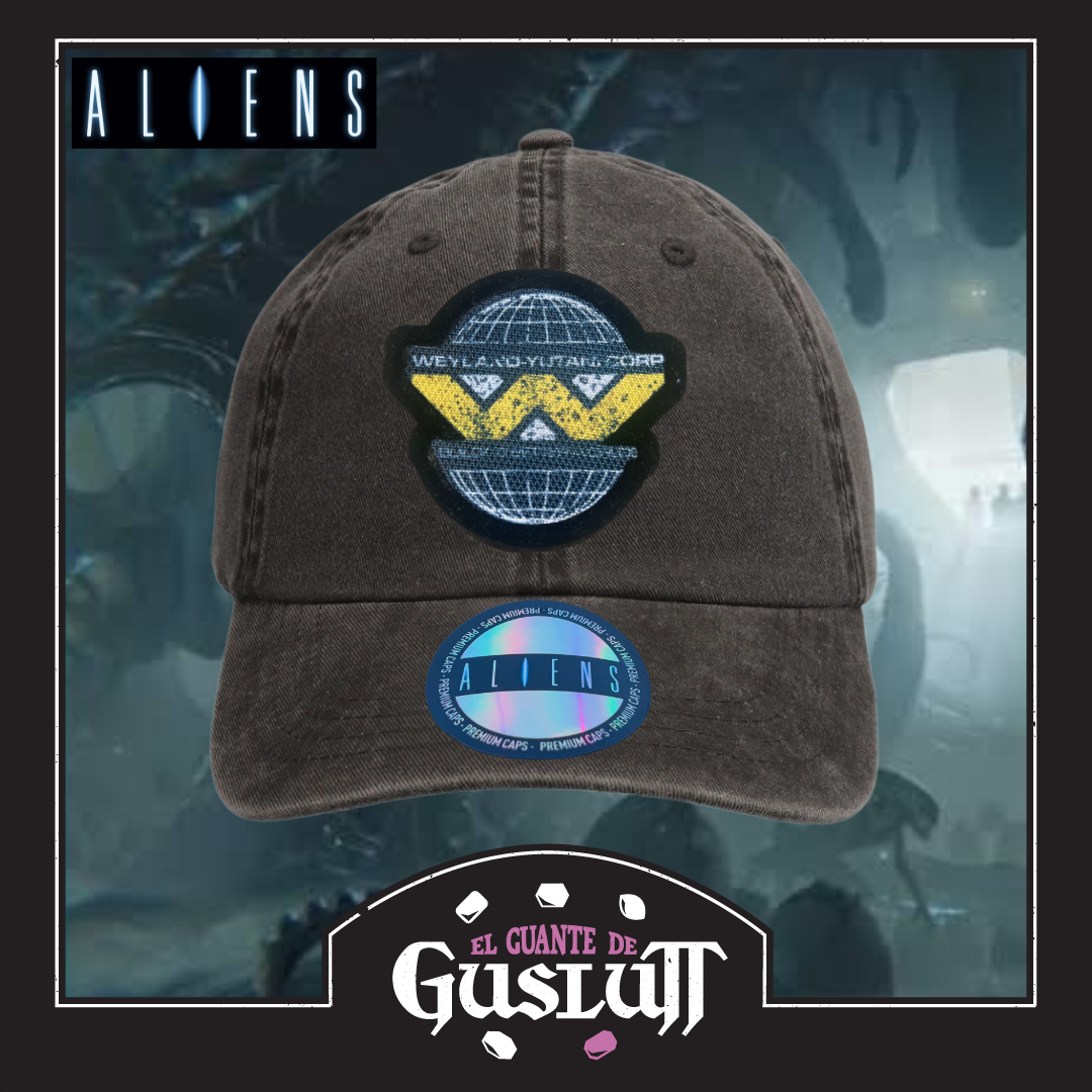 Gorra Aliens Weyland-Yutani Corp Logo Gris Tipo Deslavada