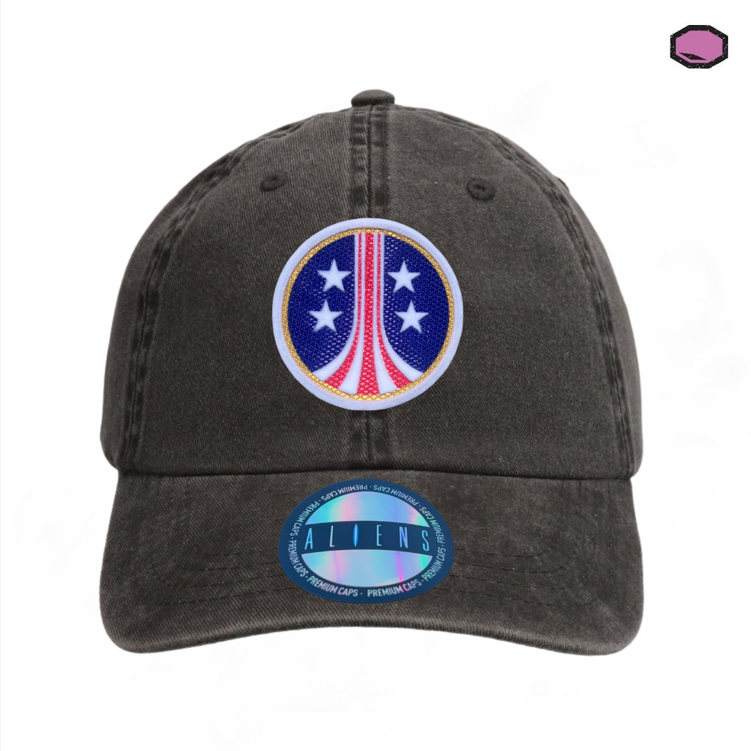 Gorra Aliens USCM Logo Gris Tipo Deslavada