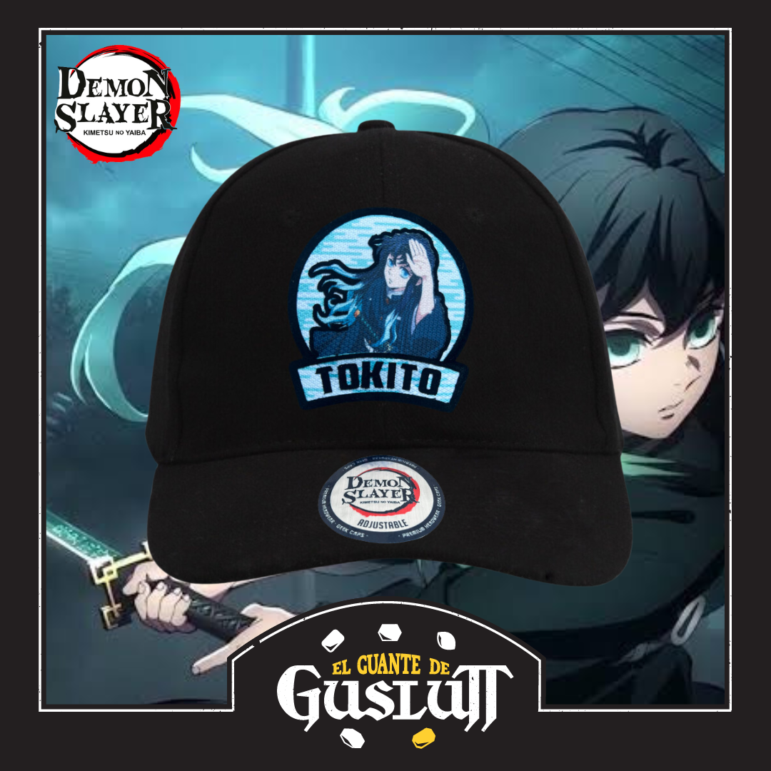 Gorra Demon Slayer: Kimetsu No Yaiba Pilar de la Niebla Muichiro Tokito Negra