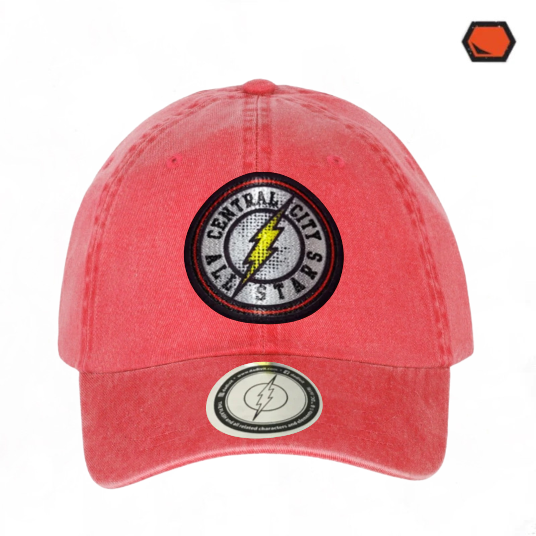Gorra Flash Central City Team Roja Tipo Deslavada
