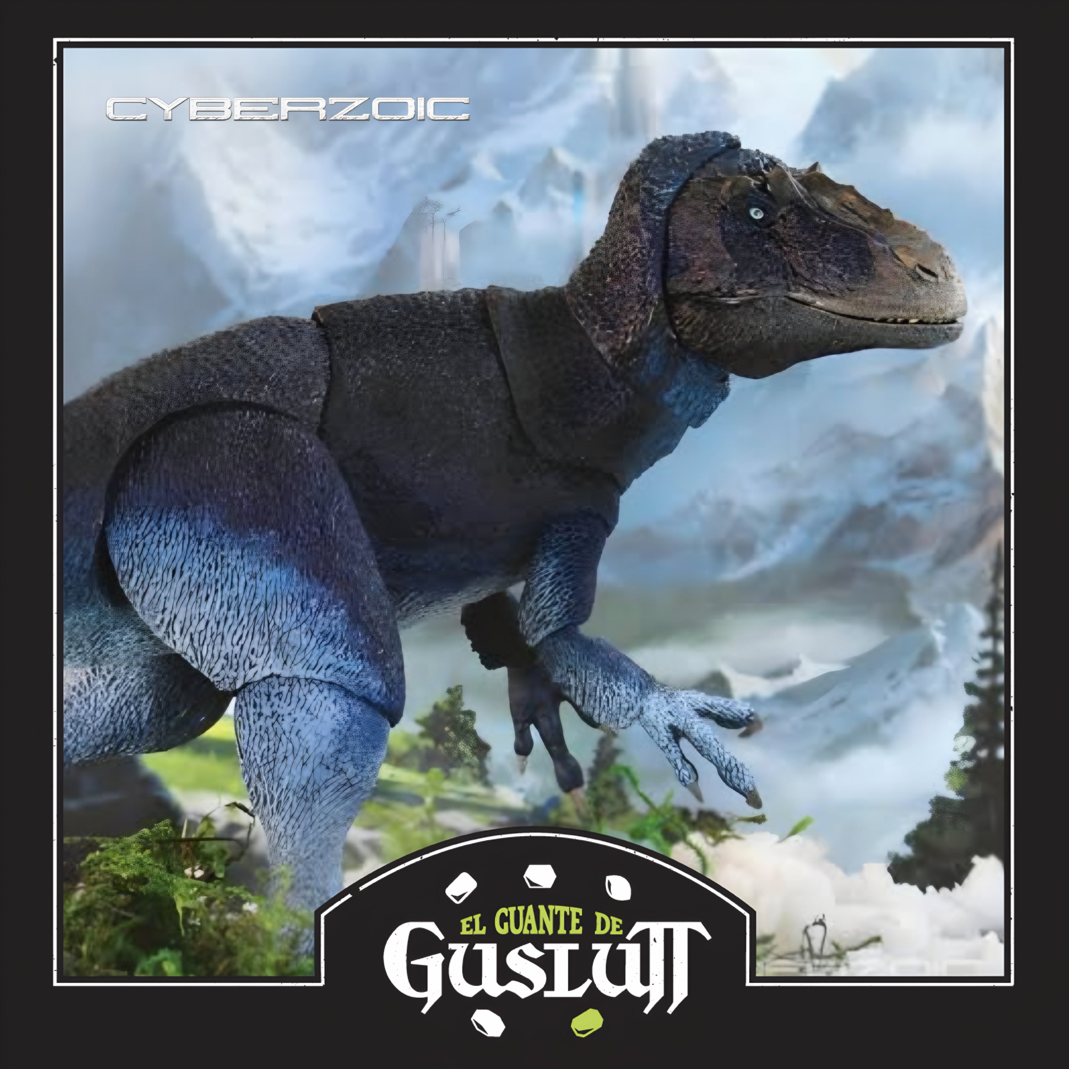 Figura Cyberzoic Yutyrannus Huali Edición Azul Escala 1/18