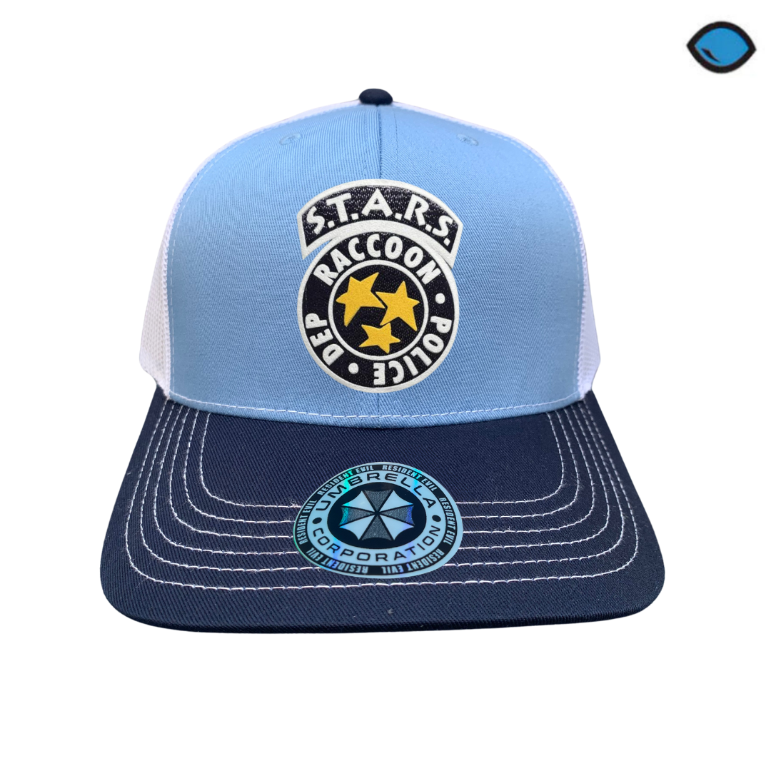 Gorra Resident Evil S.T.A.R.S. Logo Tricolor Tipo Trucker Premium