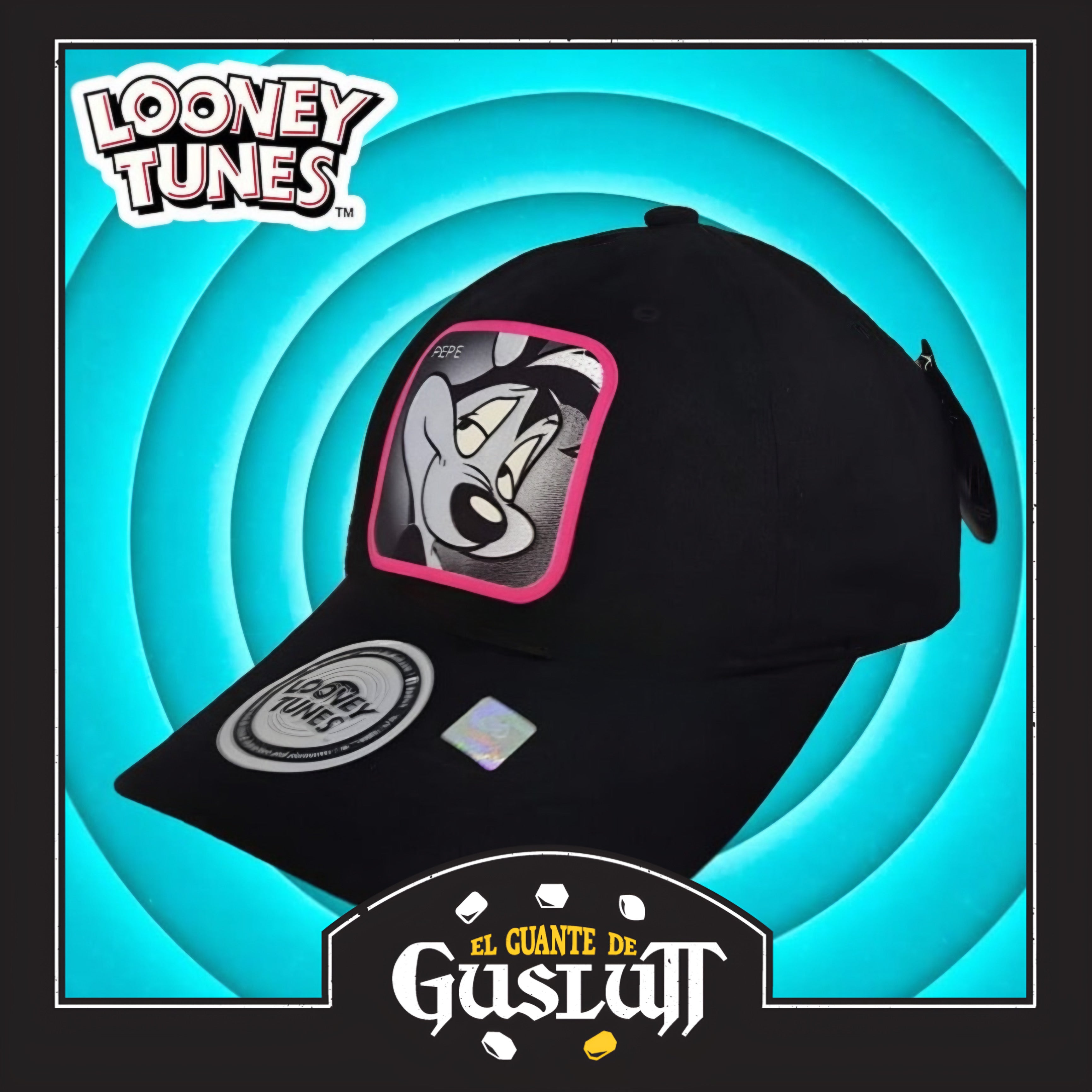 Gorra Looney Tunes Pepe Le Pew Negra